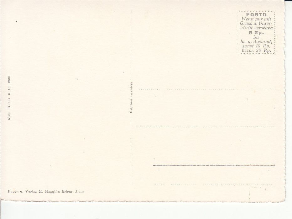 Cartoline postali: Glion ca. 1945 – Usato da Bürglen TG venduto da StampGraf 1