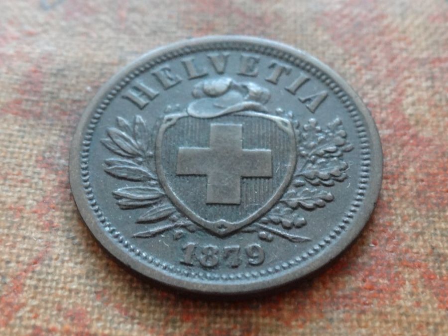 Tutti le monete: 2 Rp. 1879  (A) – Usato da Romanel-sur-Lausanne venduto da Swift13