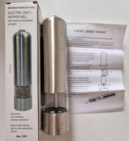 Elektrische Pfeffermühle Edelstahl LED Beleuchtung FABRIKNEU