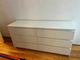 Kommode weiss mit 6 Schubladen (gratis abzuholen)