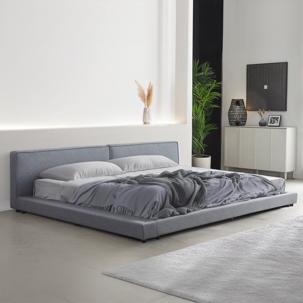 Letti: Bett KOSMOS mit Ablage - 270x200cm - Grau – Nuovo e nell'imballaggio originale da Wallenwil venduto da toesstal-vertrieb