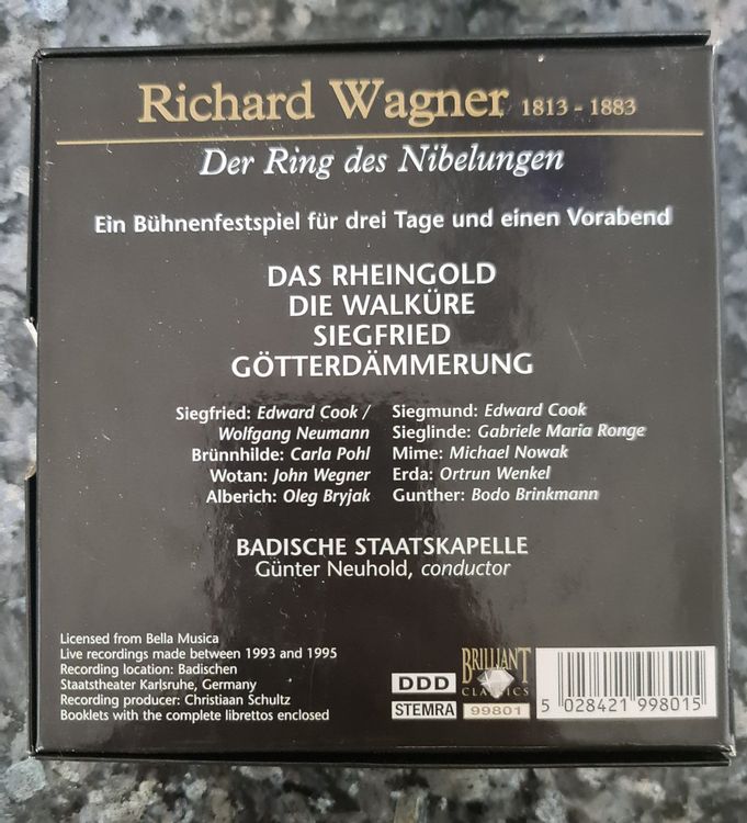 Wagner - Der Ring Des Nibelungen 14 CDs | Kaufen Auf Ricardo