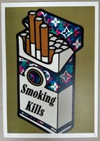 Death: Smoking Kills, POP Art, signiert 84/100