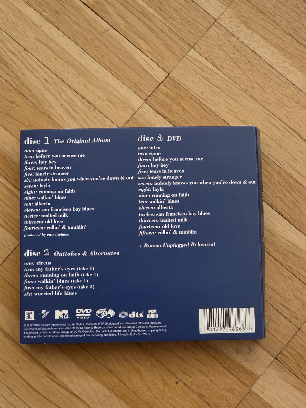 CD: Eric Clapton Unplugged Deluxe Edition 2CDs + DVD Boxset – Usato da Aesch BL venduto da immon 1