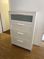 Weisse Malm Kommode mit 4 Schubladen, Top Zustand!