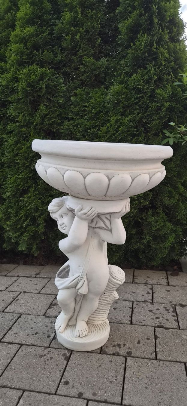 Vasi per fiori: Blumenschale Garten Putte aus Steinguss, massiv – Usato da Winkel venduto da denisedvc