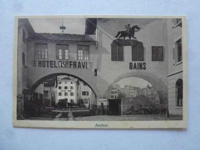 Cartes postales: Ansichtskarte Andeer Hotel Fravi – D'occasion à Walkringen par Casablanca777