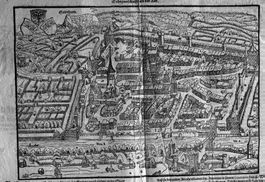 Sebastian Münster, Stadtplan Solothurn, Holzschnitt, 1549