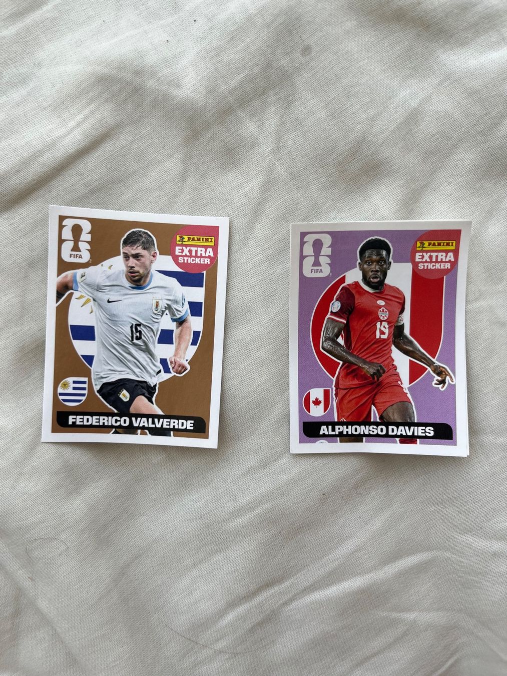 Panini Carte collezionabili: Panini 2026 extra stickers Valverde+Davies – Usato da Grand lancy venduto da jen_2xgw