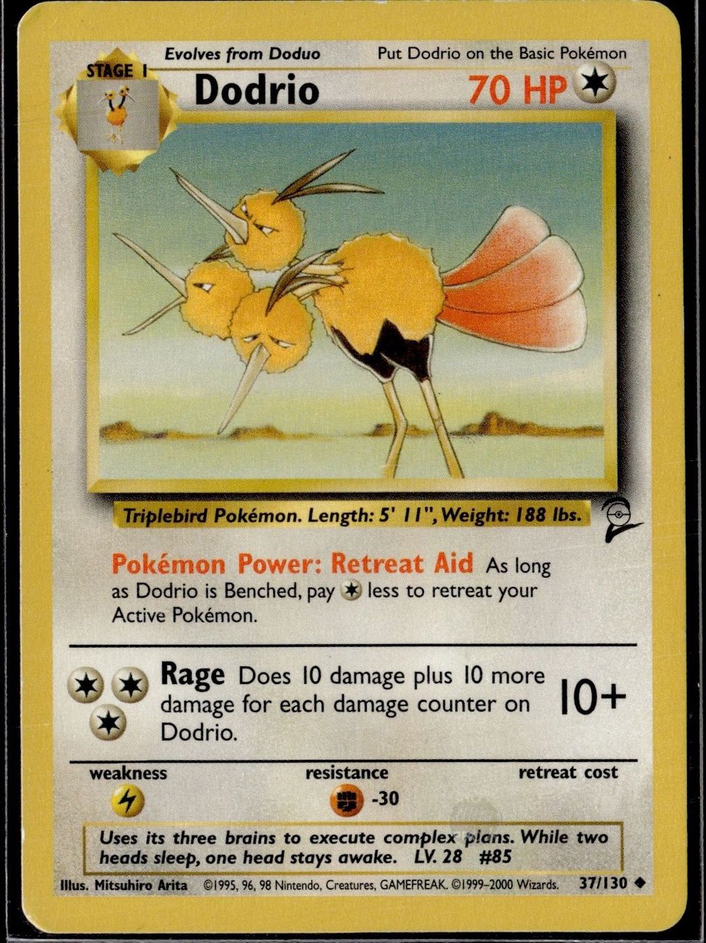 Pokémon Carte collezionabili: Dodrio Base Set 2 37/130 Pokémon 2000 – Usato da Zürich venduto da pokemon_cards