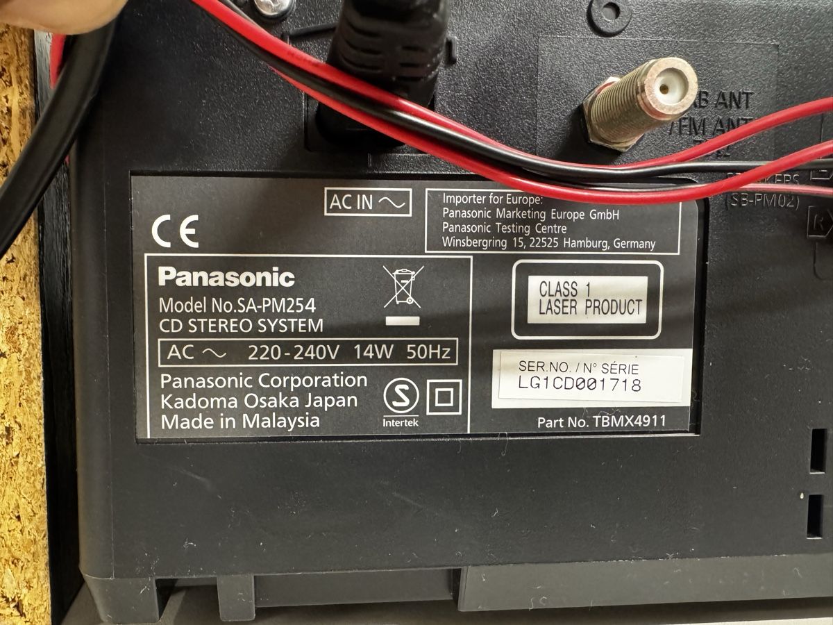 Panasonic Lettore multimediale & Streamer: CD Mikro System Panasonic SA-PM254 CD Stereo Bluetooth& DAB+ – Usato da Zürich venduto da Nobs1 7
