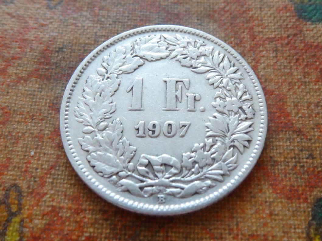 Alle Münzen: 1 Fr. 1907  (Y) – Gebraucht aus Romanel-sur-Lausanne von Swift13