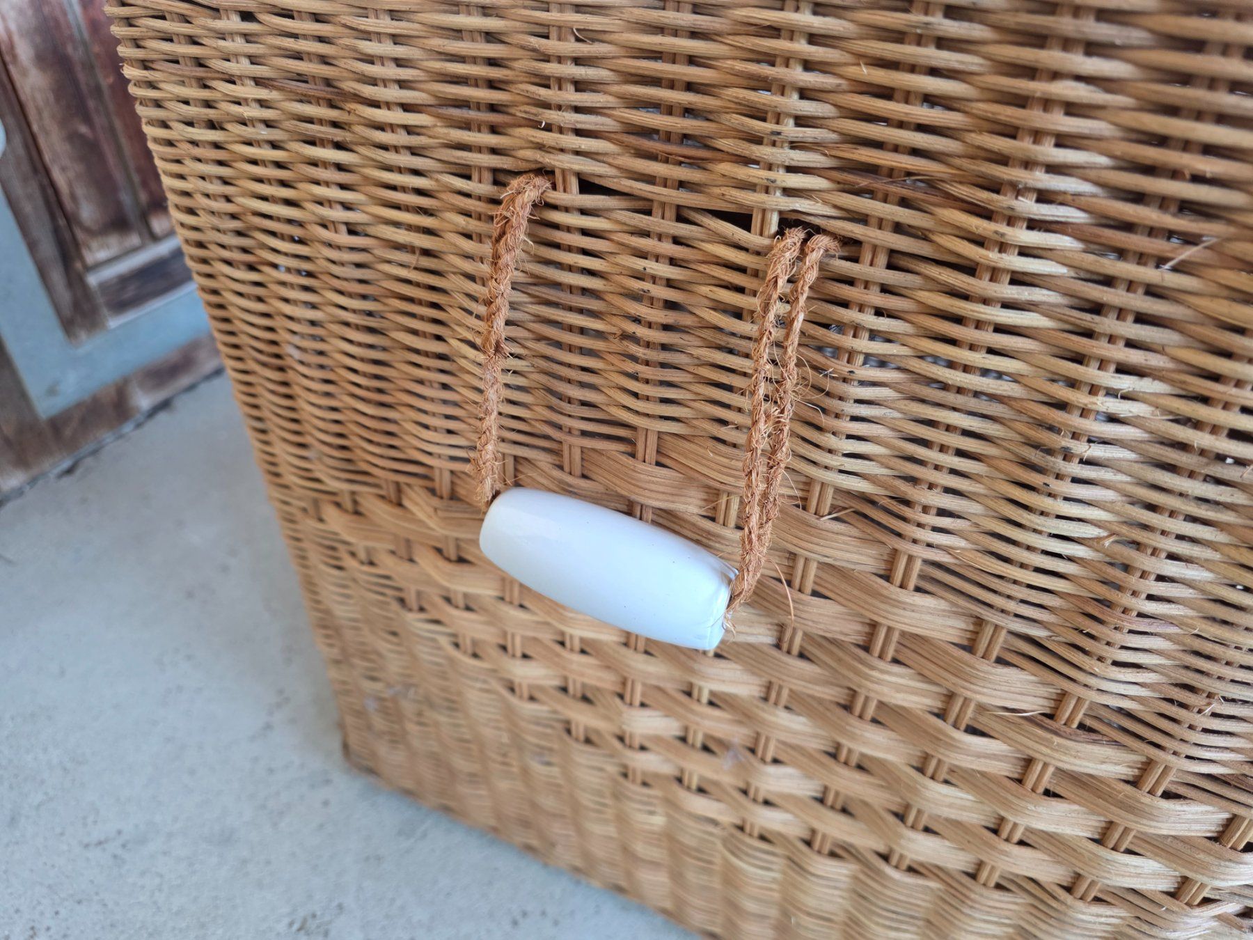 Paniers à linge: Grosser Wäschekorb Korb Bambus Weiden – D'occasion à Walterswil BE par Lonitti 5
