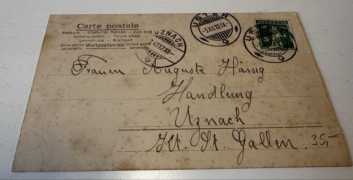 Cartes postales: Uster, Antike Ansichtskarte – D'occasion à Rapperswil SG par Cecilia61 1