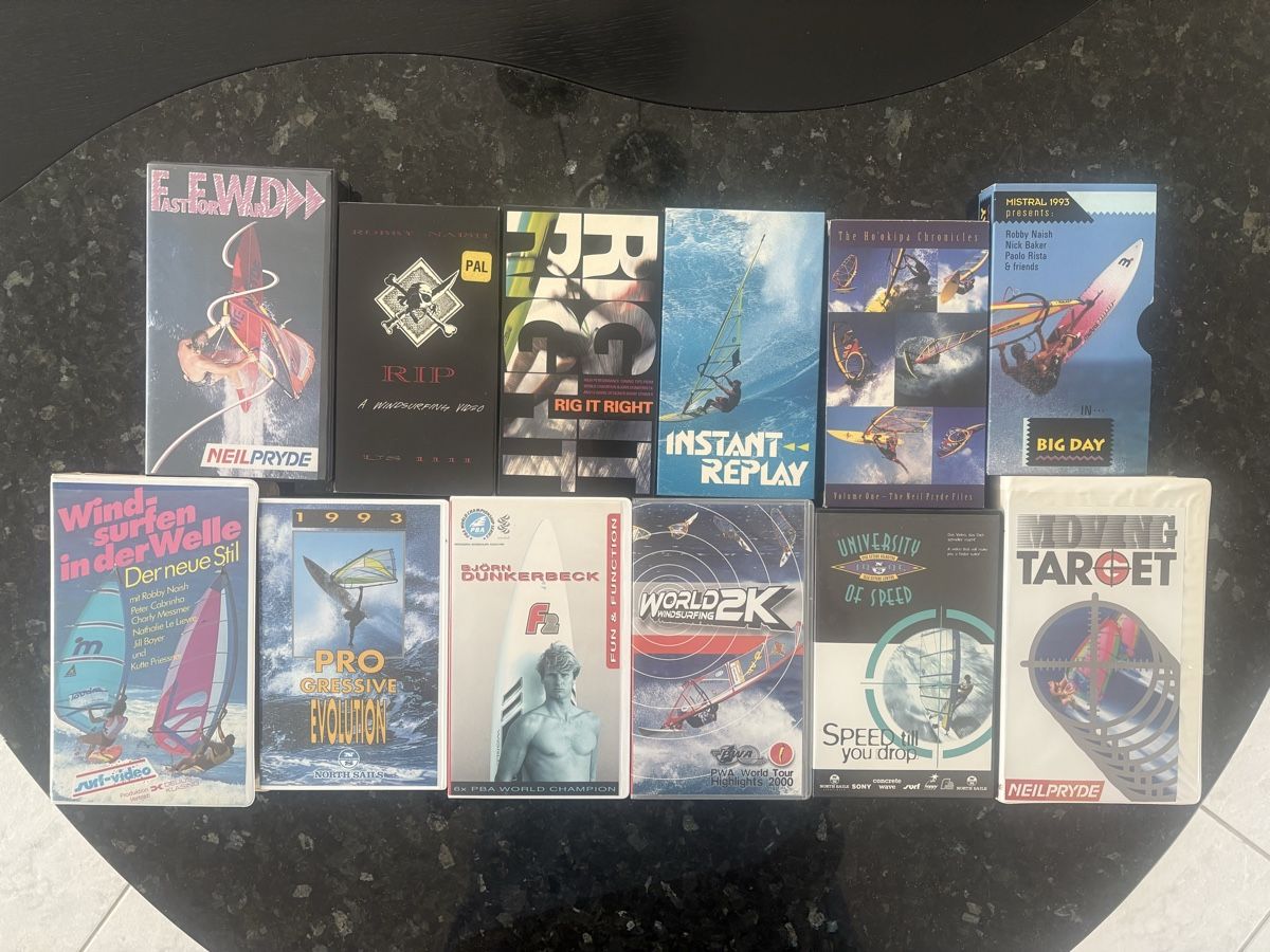 Tutti i VHS: Windsurfen 12x VHS Video Kassetten – Usato da Steffisburg venduto da LollipopRM69