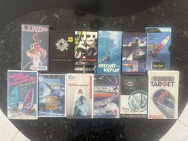 Windsurfen 12x VHS Video Kassetten