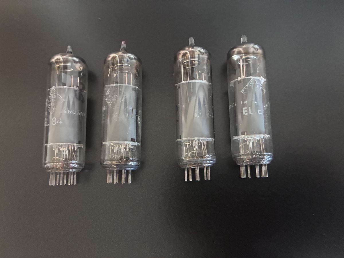 Telefunken Amplificatori: Telefunken EL84  Matched Quartett Original Diamond Bottom – Nuovo (secondo la descrizione) da Ottikon venduto da Hifi-Guru 1