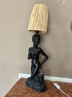 Vintage Lampe Afrikanische Frau