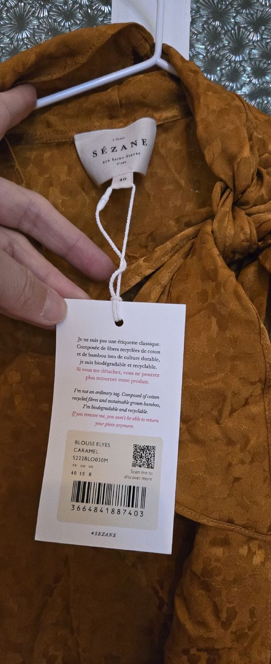 Sezane Blusen: Seidenbluse Sezane Gr40 Neu – Neu und originalverpackt aus Basel von 056rm 1
