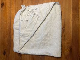 Kuscheliges Baby Kapuzenbadetuch Weiss – Hase & Stern