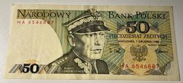 Polen 50 Zlotych 1988