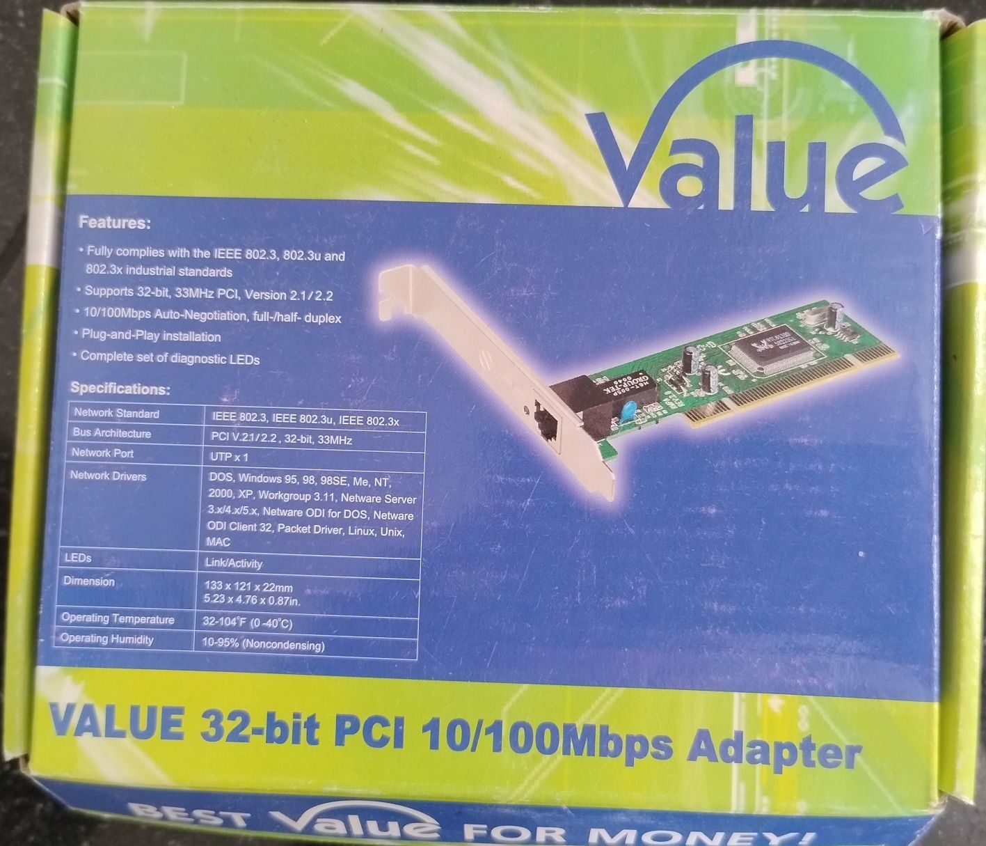 Laufwerke & Adapter: Netzwerkkarte 32-bit PCI 10/100Mbps – Neu und originalverpackt aus Rüti ZH von Lux05