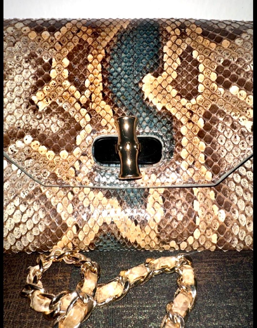 Altro in  Abbigliamento & Accessori: Rare Genuine Python Leather Bag | Vintage Editorial Piece – Usato da Zürich venduto da Souljunic