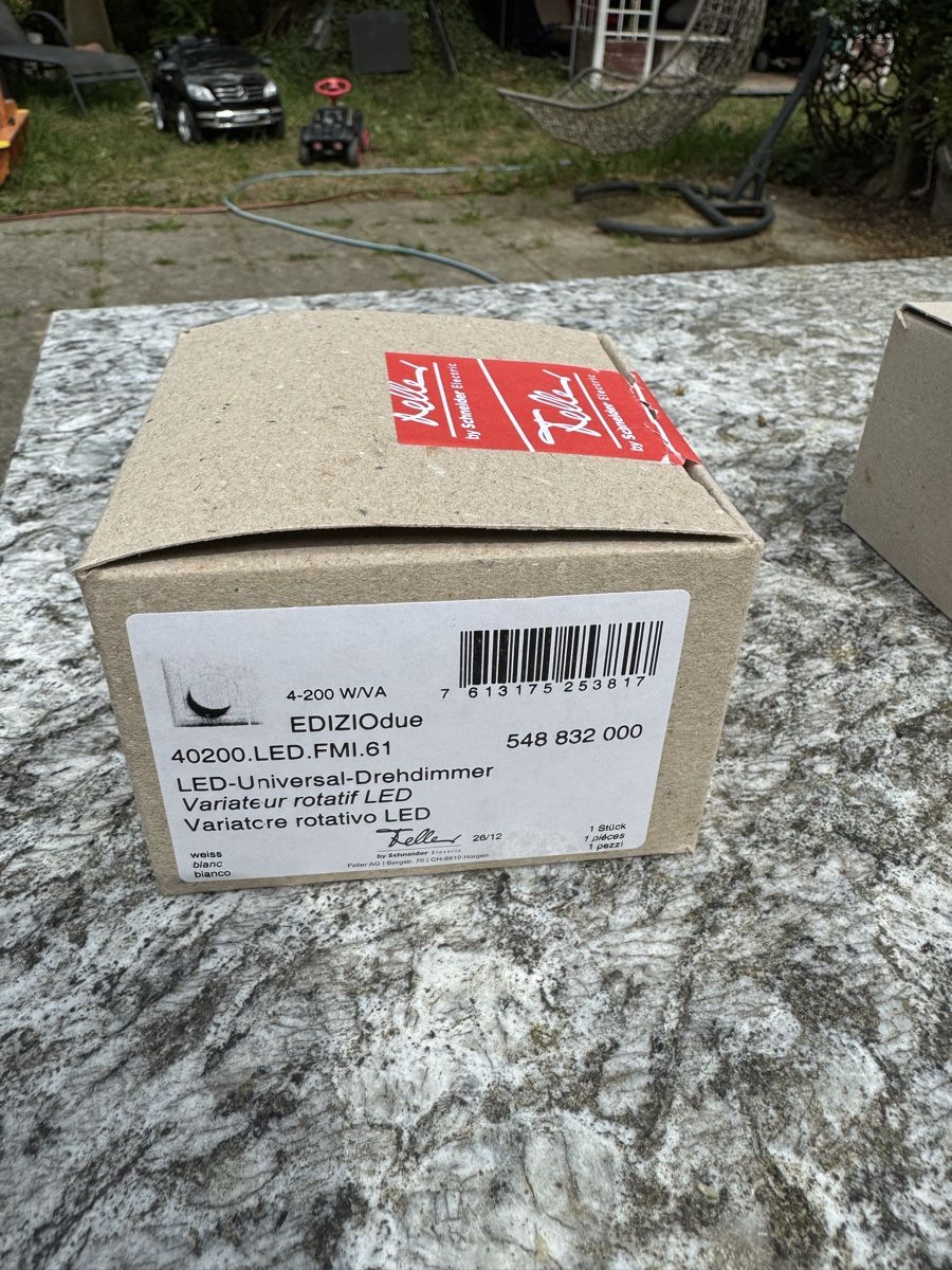 Feller Interruttori: Feller LED Universal Drehdimmer – Nuovo (secondo la descrizione) da Schönenberg ZH venduto da ING8