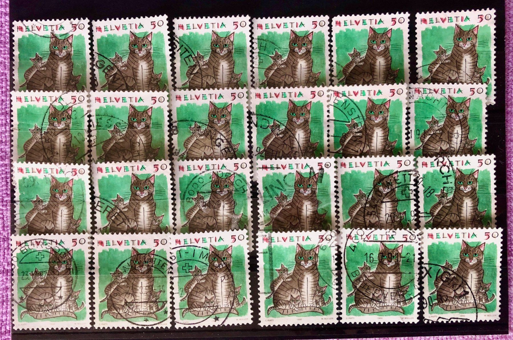 Tutti i francobolli: Nr.790 mit  gestempelt Katzen    – Usato da Aarau venduto da Billa007