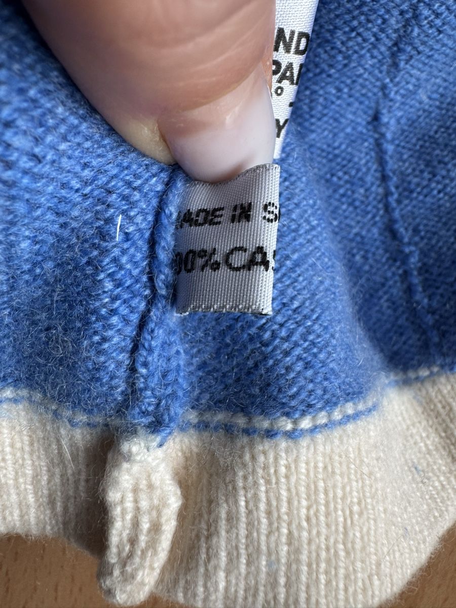 Gilets & Westen: Cardigan John Laing cachemire bleu Lamm-St. Moritz – Gebraucht aus Morges von sandy069 4