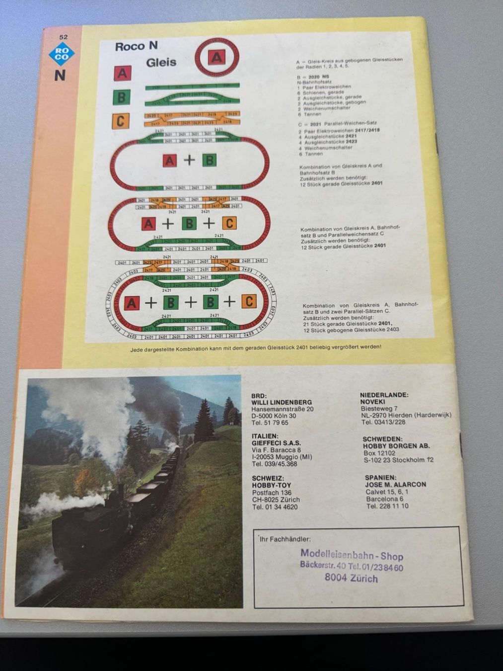 Roco Trains électriques: ROCO - Gesamtprogramm 1976 – D'occasion à Fehraltorf par Success 1