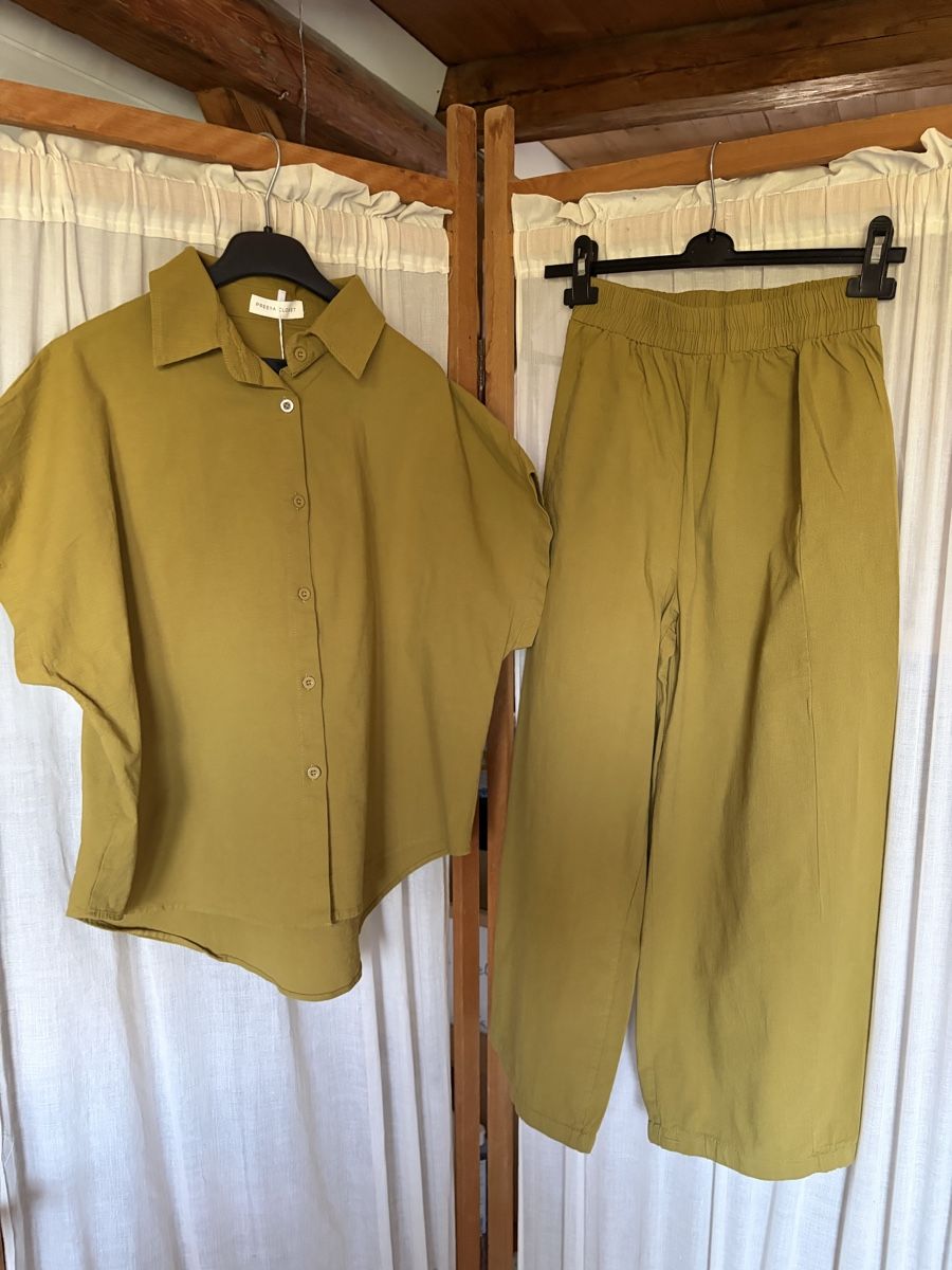 Kleiderpakete: Linen Blend Blouse & Pants – Neu (gemäss Beschreibung) aus St.Josefen von lop_lh8d 1