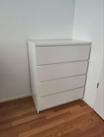MALM Kommode mit 4 Schubladen, weiss, 80x100 cm