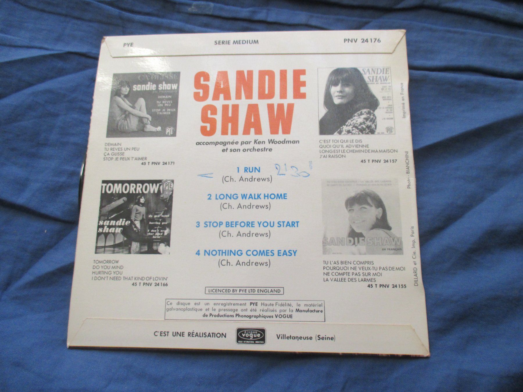 Schallplatten: Sandie Shaw EP Run – Gebraucht aus Colombier NE von Nevenma 1