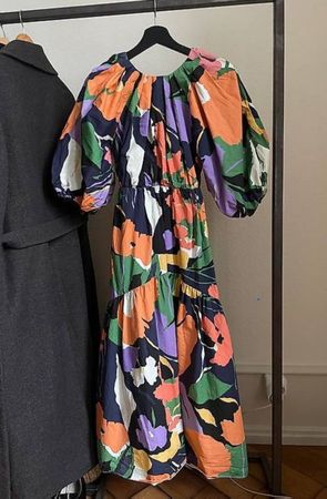 Sommerliches Maxikleid mit  Floralem Muster, Grösse 34/36
