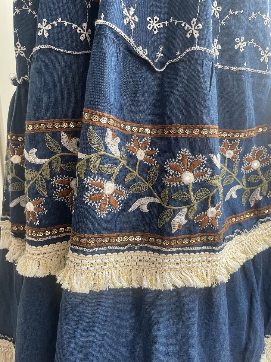 Vestiti: Tolles Boho Kleid, Denim-Jeanslook – Nuovo (secondo la descrizione) da Zürich venduto da Caracol1998 3