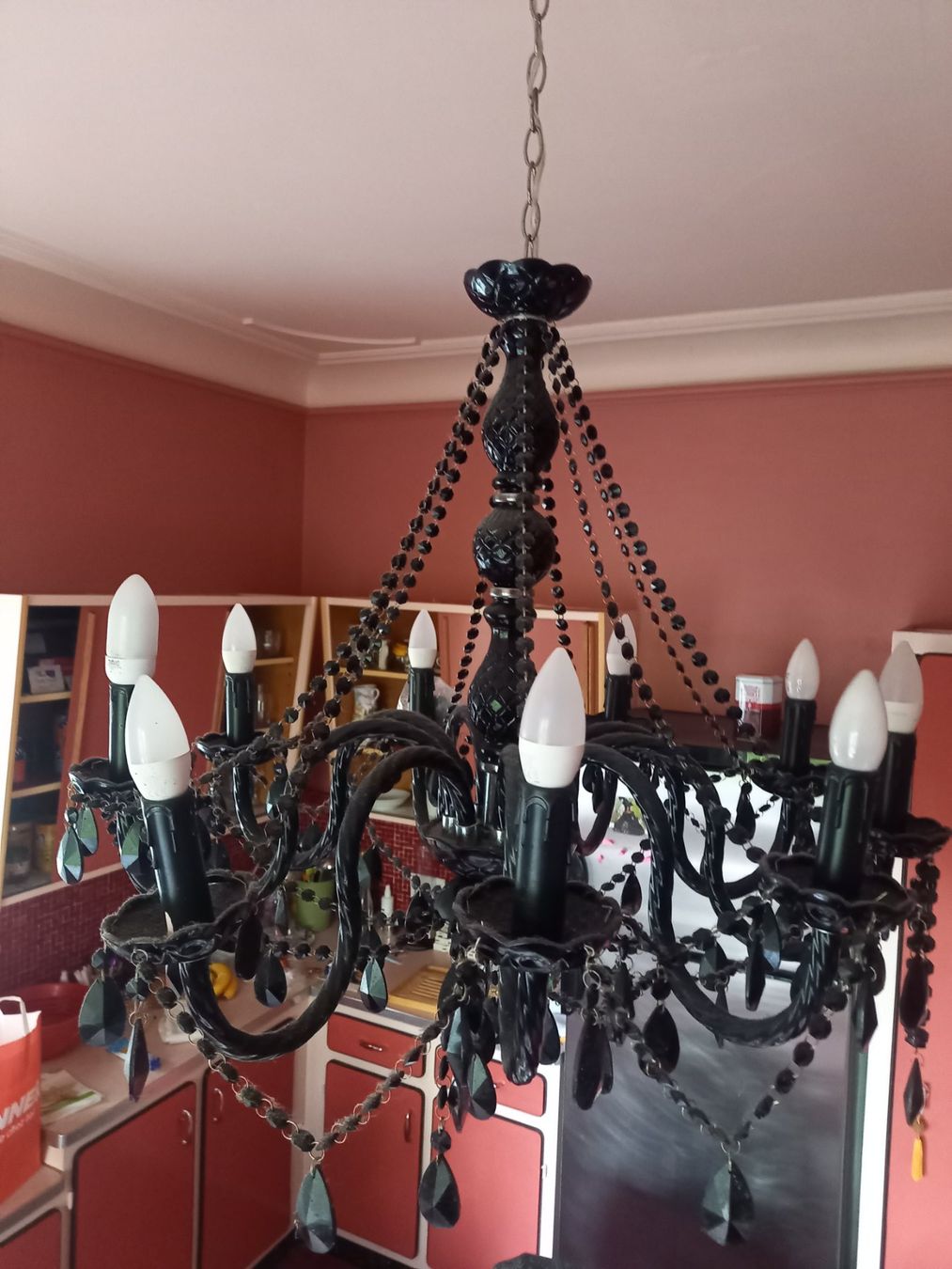 Lampadari & plafoniere: Lustre noir – Usato da Ponts-de-Martel venduto da Henri-Louis 1