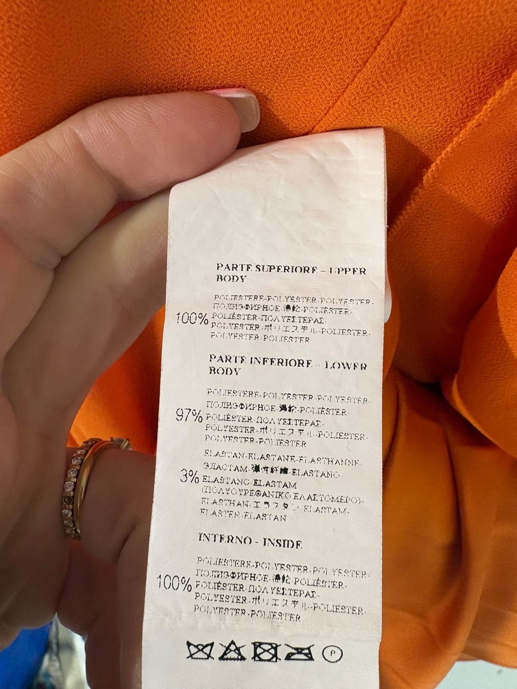 Kleider: Rinascimento Maxikleid Orange Gr. M Plissee Schluppe – Neu (gemäss Beschreibung) aus Regensdorf von secondchancefashion 6