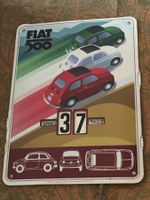Calendrier intemporel publicitaire Fiat 500 vintage