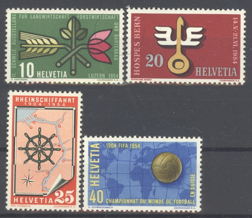 Tutti i francobolli: 1954, Gedenkmarken ** – Usato da Willisau venduto da Vollstempel