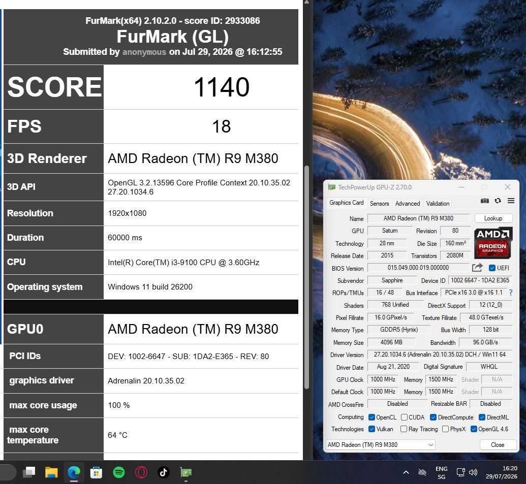 Amd Cartes graphiques: SAPPHIRE GPRO E8870 4GB – D'occasion à Hendschiken par Sillii 4