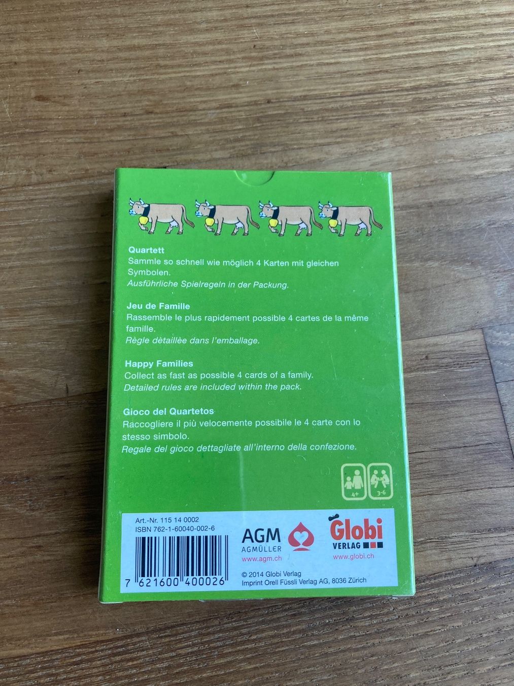 Spiele: Quartett- Globi auf dem Bauernhof – Neu und originalverpackt aus Luzern von Aldabema 1