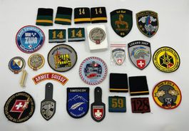 Konvolut diverse Abzeichen Schweizer Armee