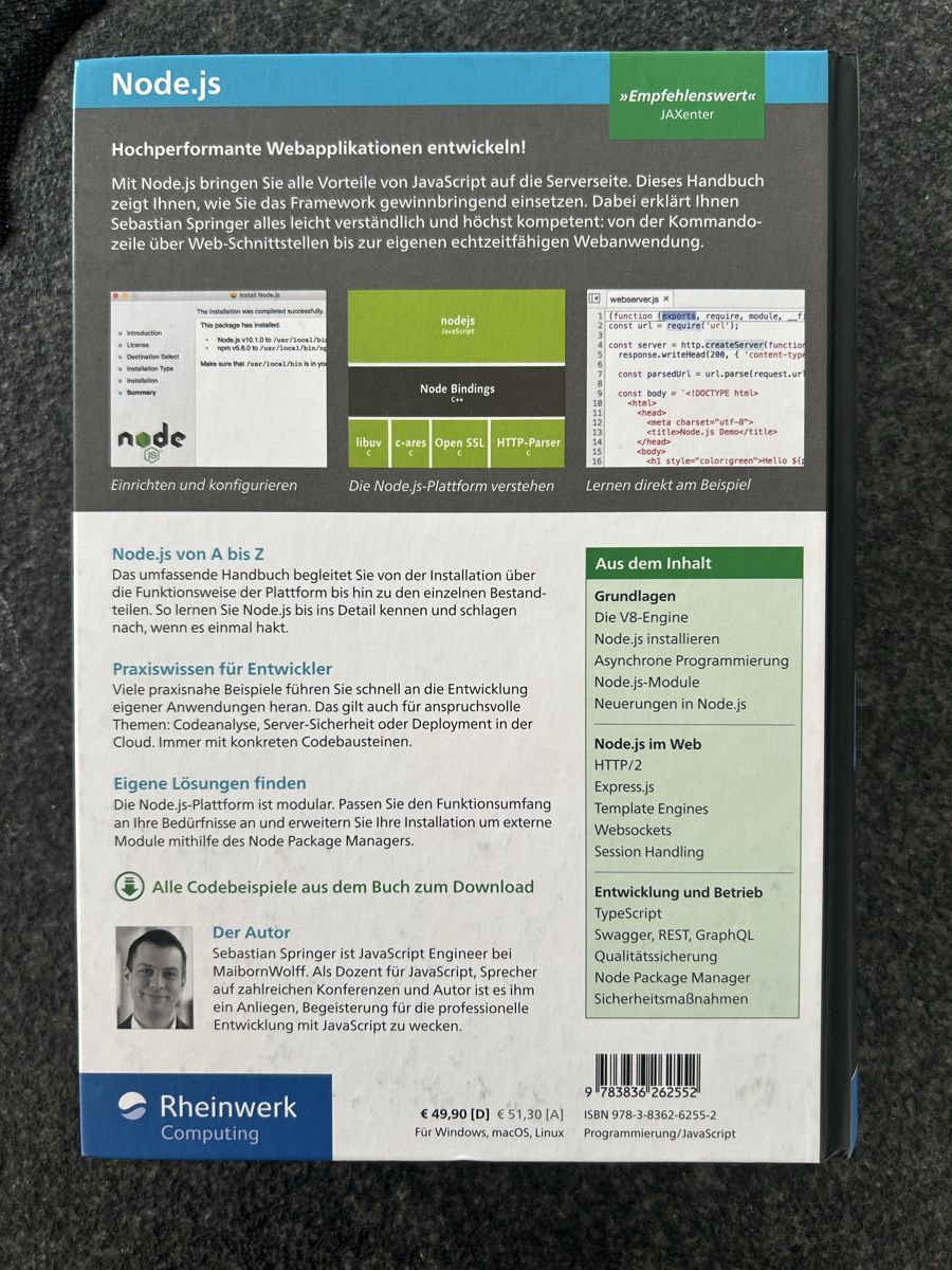 Bücher: Node.js das umfassende Handbuch – Neu (gemäss Beschreibung) aus Unterengstringen von Alexa17 1