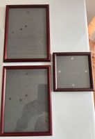 Vintage Bilderrahmen Holz dunkel Set 3 Stk.