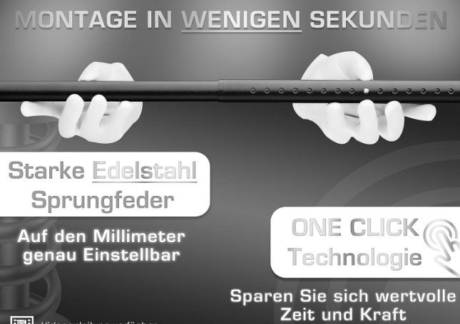 Sonstiges für Haushalt & Wohnen: Vorhangstange ohne Bohren 170-220cm – Neu und originalverpackt aus Adlikon b.Regensdorf von MK-VORHANGSERVICE 2