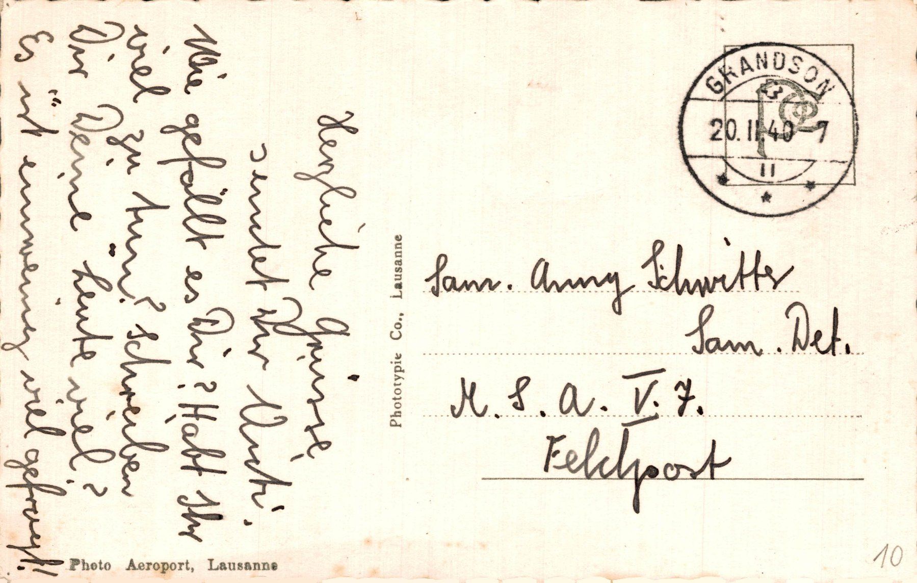 Cartes postales: Grandson. Vu d'avion – D'occasion à Bronschhofen par Astore 1