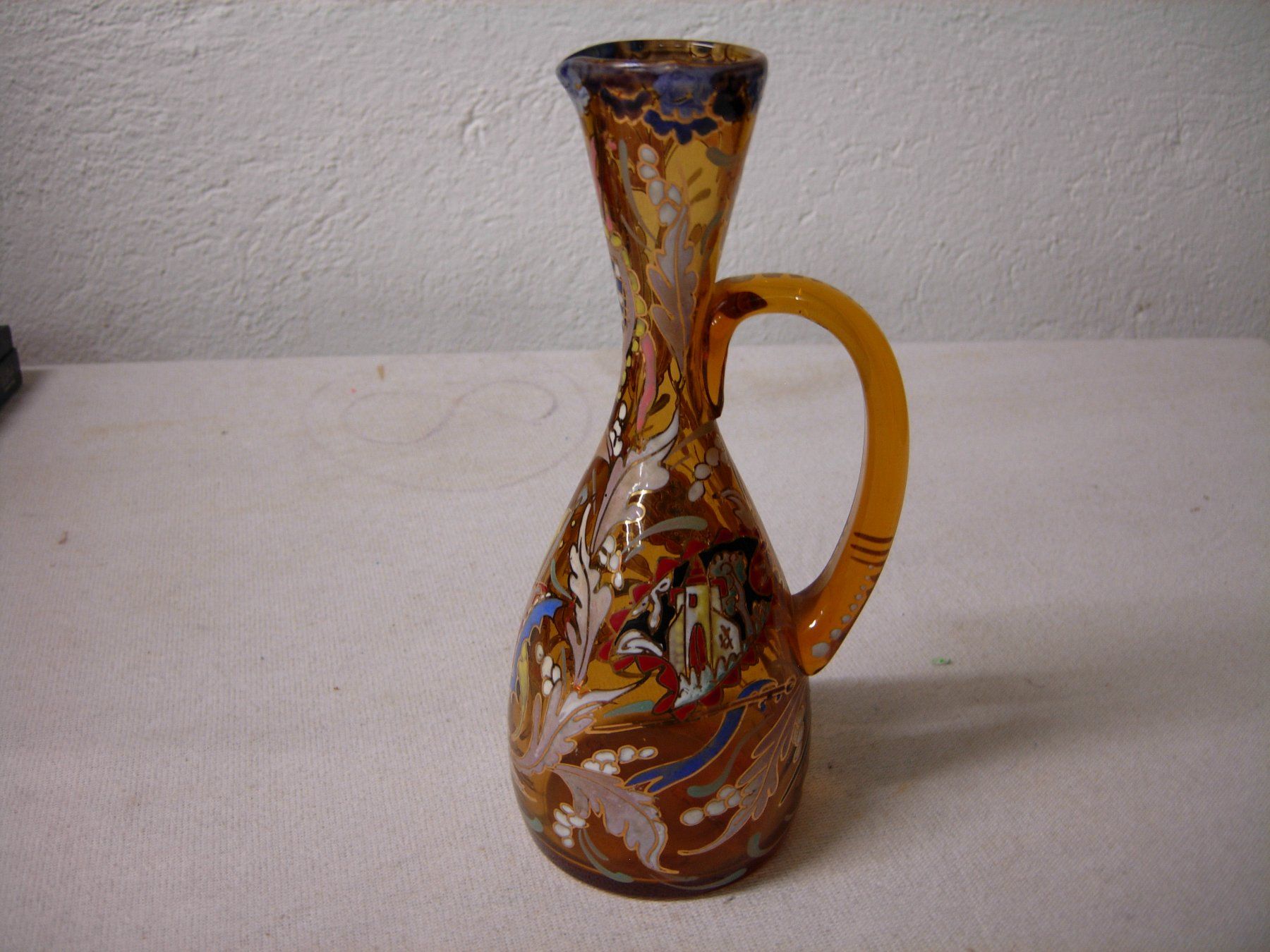 Moser Caraffe: Art Deco emallierte Karaffe 1 H.20 Jhdt. – Usato da Luzern venduto da Lucernauno