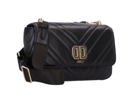 Top Zustand DKNY Schultertasche echt Leder schwarz Crossbody