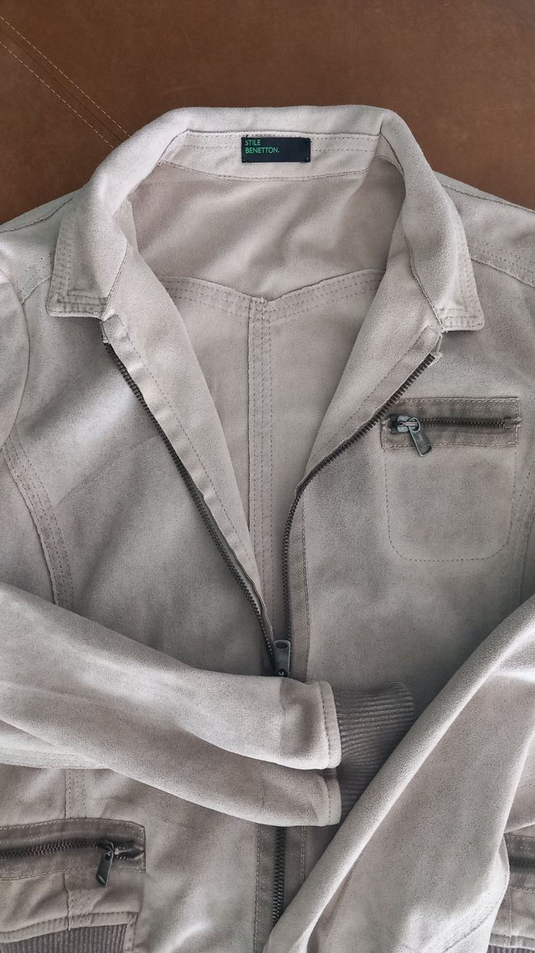 Benetton Giacche: Jacke Benetton wildlederoptik, gr s – Usato da Eggersriet venduto da Taylorjam 3